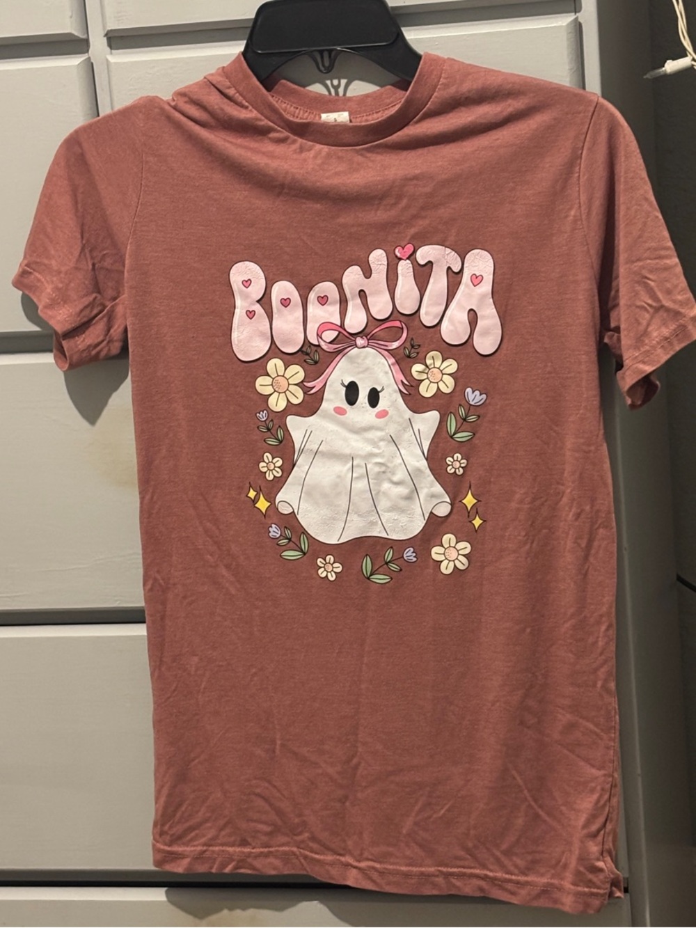 Boonita Ghost Graphic Tee - Dusty Rose